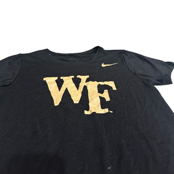 Nike Wake Forest Black Athletic Women’s T-Shirt Dri Fit XS - Picture 7 of 8